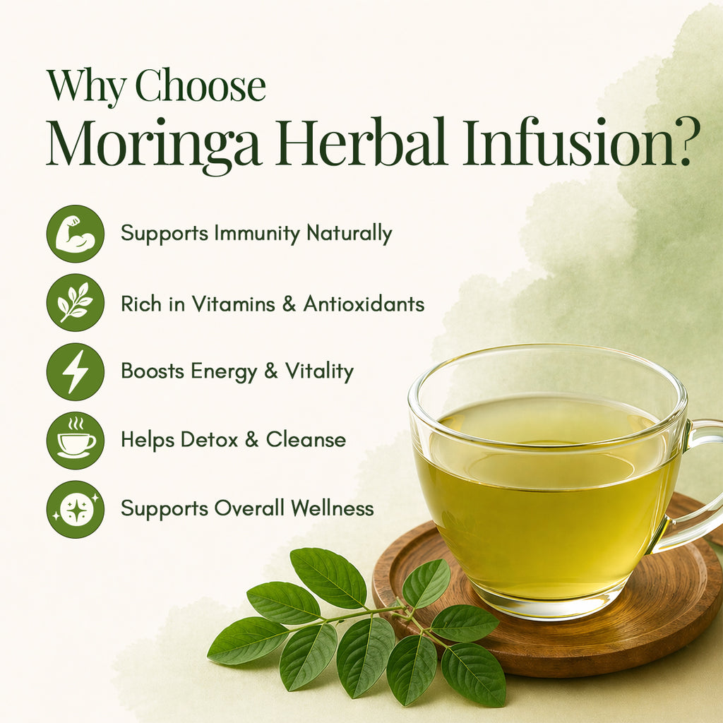 Vansam – Moringa Herbal Infusion | Herbal Infusion | Rich in Antioxidants | Boosts Immunity & Metabolism | 100gm Loose Leaf