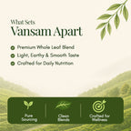 Vansam – Moringa Herbal Infusion | Herbal Infusion | Rich in Antioxidants | Boosts Immunity & Metabolism | 100gm Loose Leaf