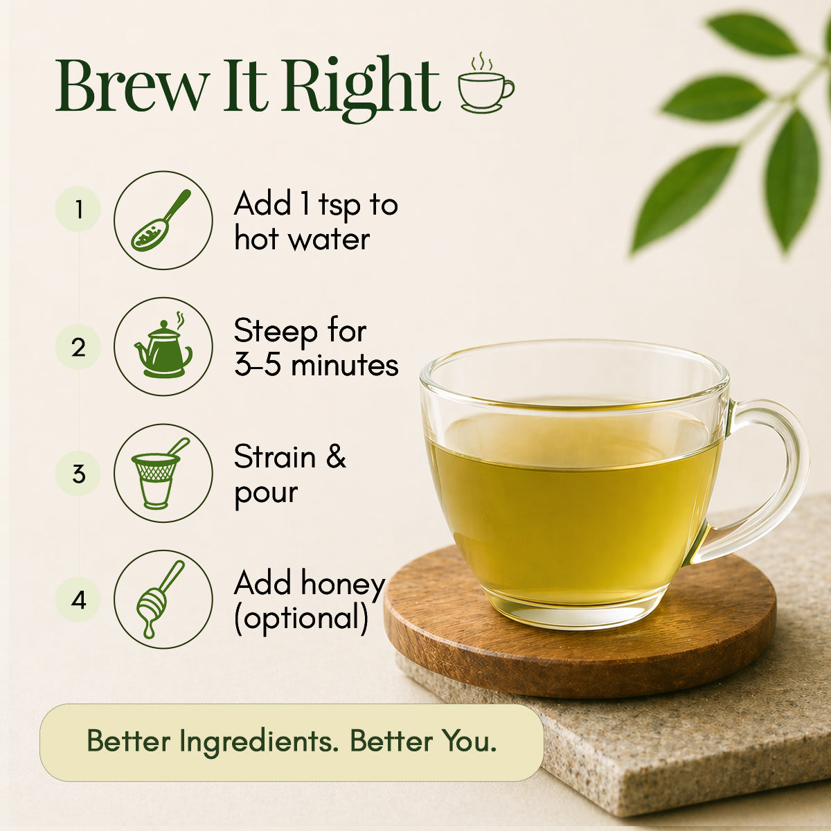 Vansam – Moringa Herbal Infusion | Herbal Infusion | Rich in Antioxidants | Boosts Immunity & Metabolism | 100gm Loose Leaf