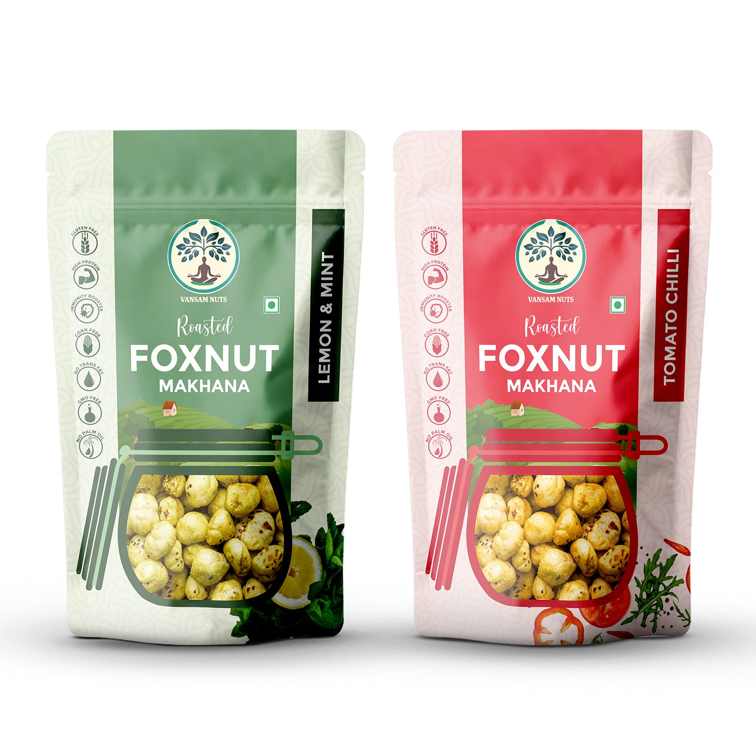 Lemon & Mint Roasted + Tomato Chilli ( Combo )