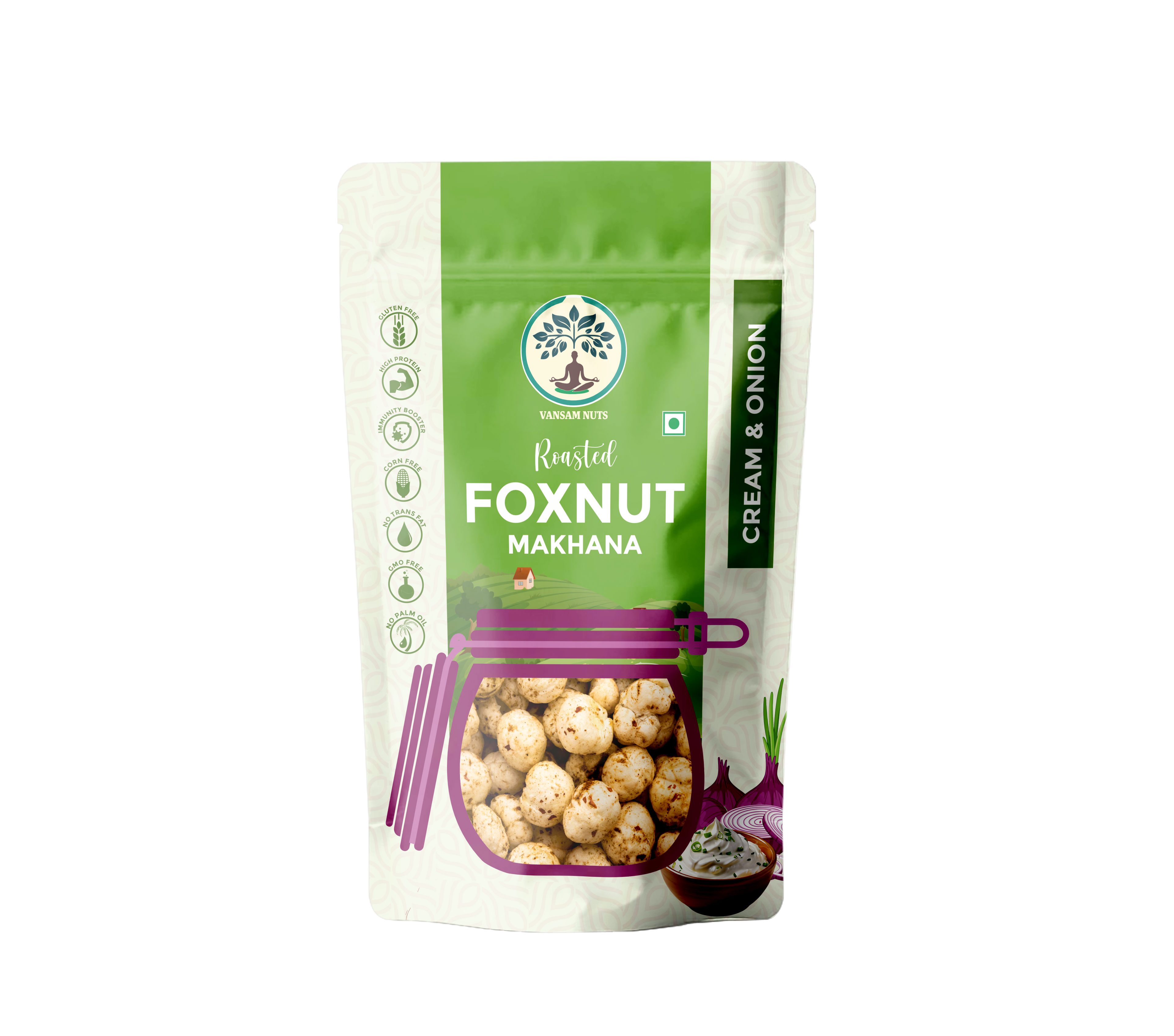 Cream & Onion Roasted Foxnut Makhana
