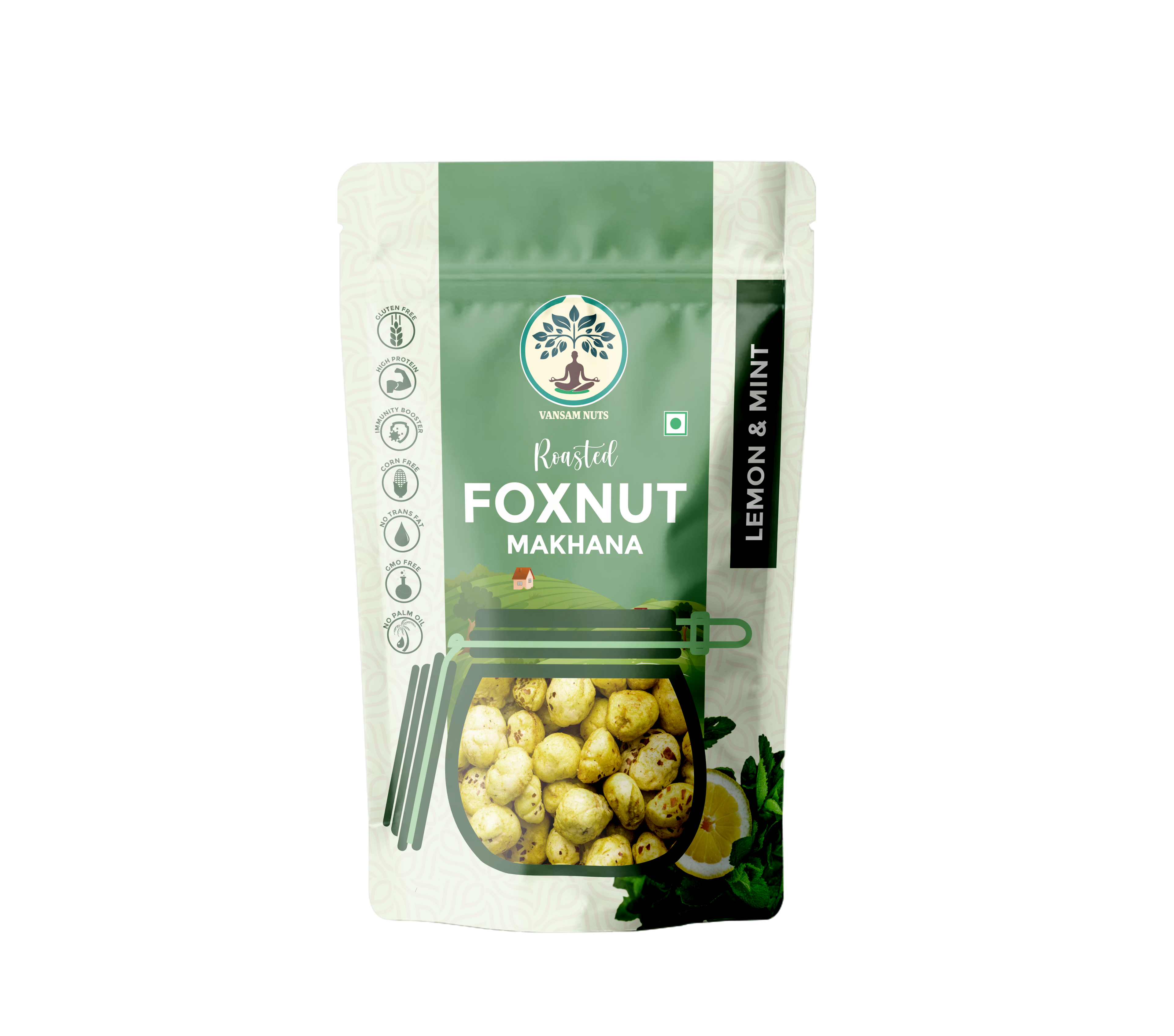 Lemon & Mint Roasted Foxnut Makhana